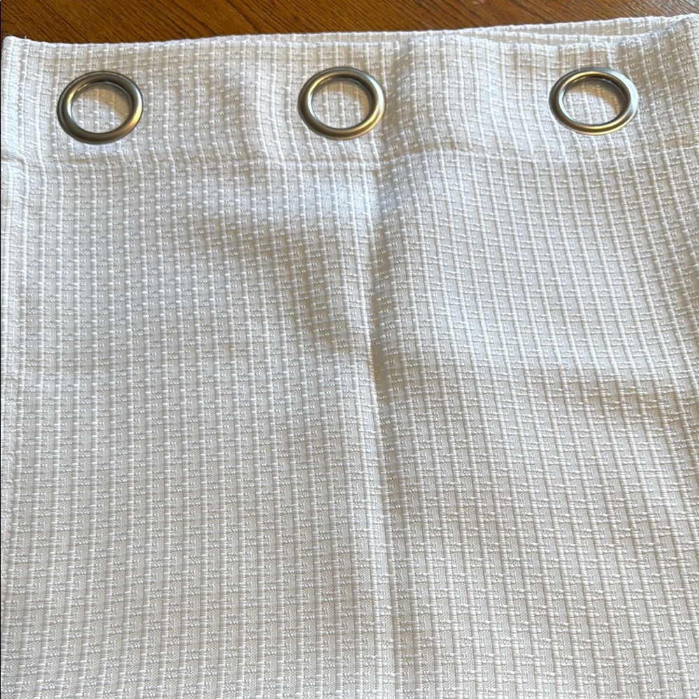 Four White Curtain Panels